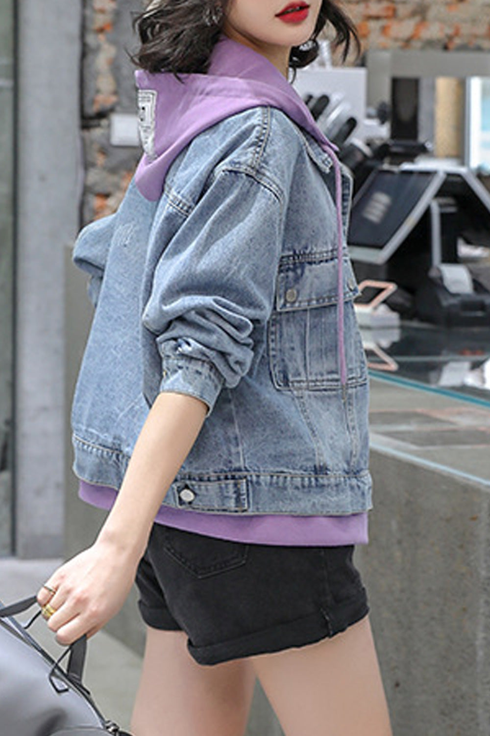 Women Fashionable Solid Pattern Breathable Long Sleeve Awesome Denim Jacket