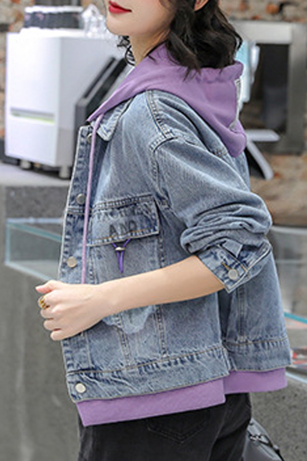 Women Fashionable Solid Pattern Breathable Long Sleeve Awesome Denim Jacket
