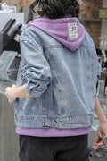 Women Fashionable Solid Pattern Breathable Long Sleeve Awesome Denim Jacket