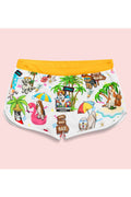 Women Amazing Printed Pattern Comfortable Middle Waist Summer Reliable & Soft Beach Short