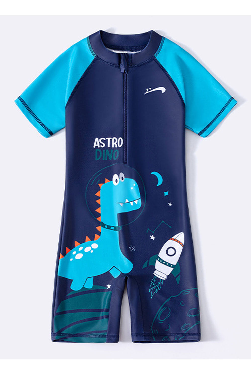 Kids Boys Soft & Comfy Round Neck Short Sleeve Elegent Cartoon Pattern Summer Pool Swimwear