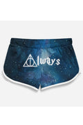 Women Tremendous Printed Pattern Restful Middle-Waist Thin & Soft Beach Short