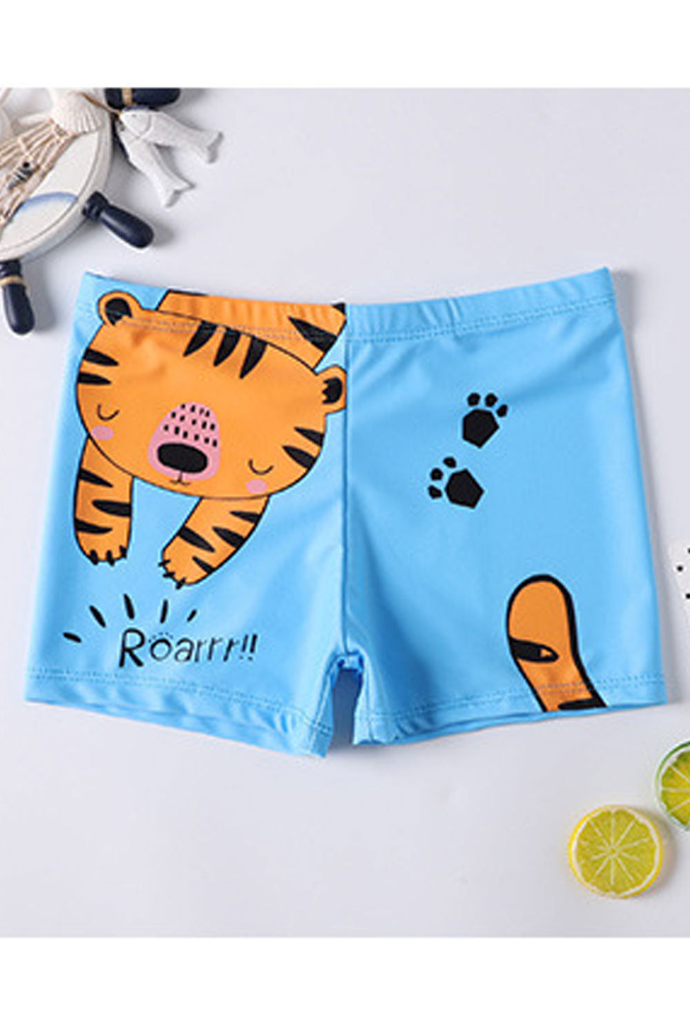 Kids Boys Elasticated Waist Soft & Durable Stylish Cartoon Pattern Summer Pool Swimwear