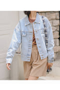 Women Lovely Collar Neck Long Sleeve Superb Denim Jacket