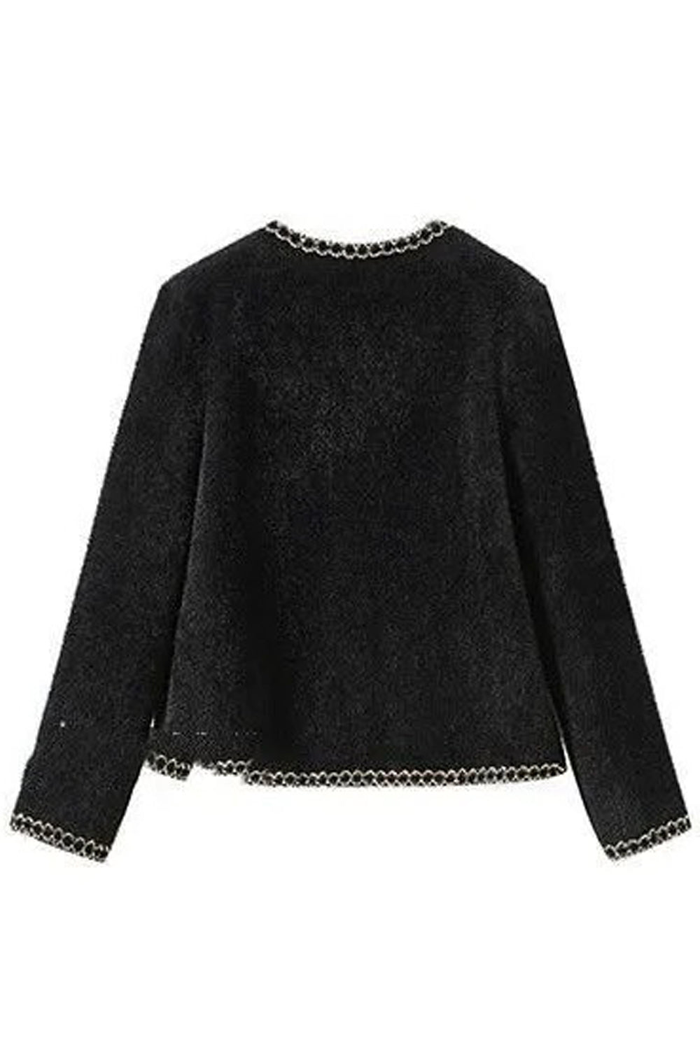 Women Stylish Solid Colored Flap Pockets Thick Long Sleeve Button Closure Casual Winter Cardigan