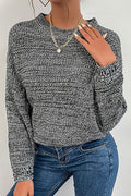 Women Classy Solid Colored Warm Long Sleeve Comfy Round Neck Winter Outgoing Fashion Sweater