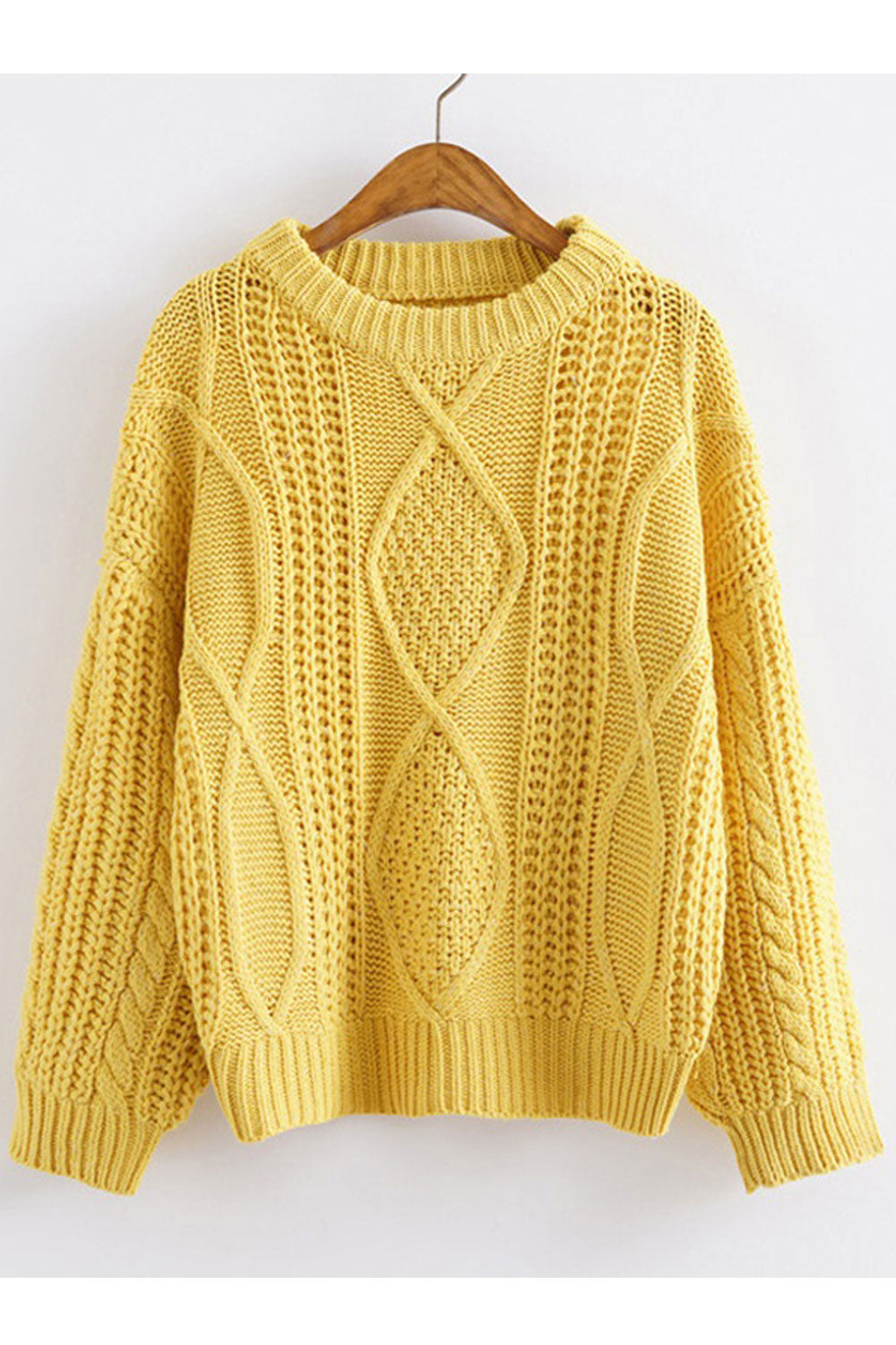 Women Trendy Solid Colored Lightweight Winter Warm Long Sleeve Casual Sweater