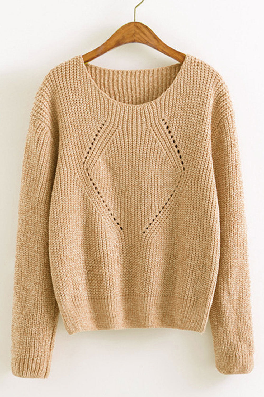 Women Amazing Solid Colored Thick & Warm Long Sleeve Winter Fashion Pullover Casual Sweater