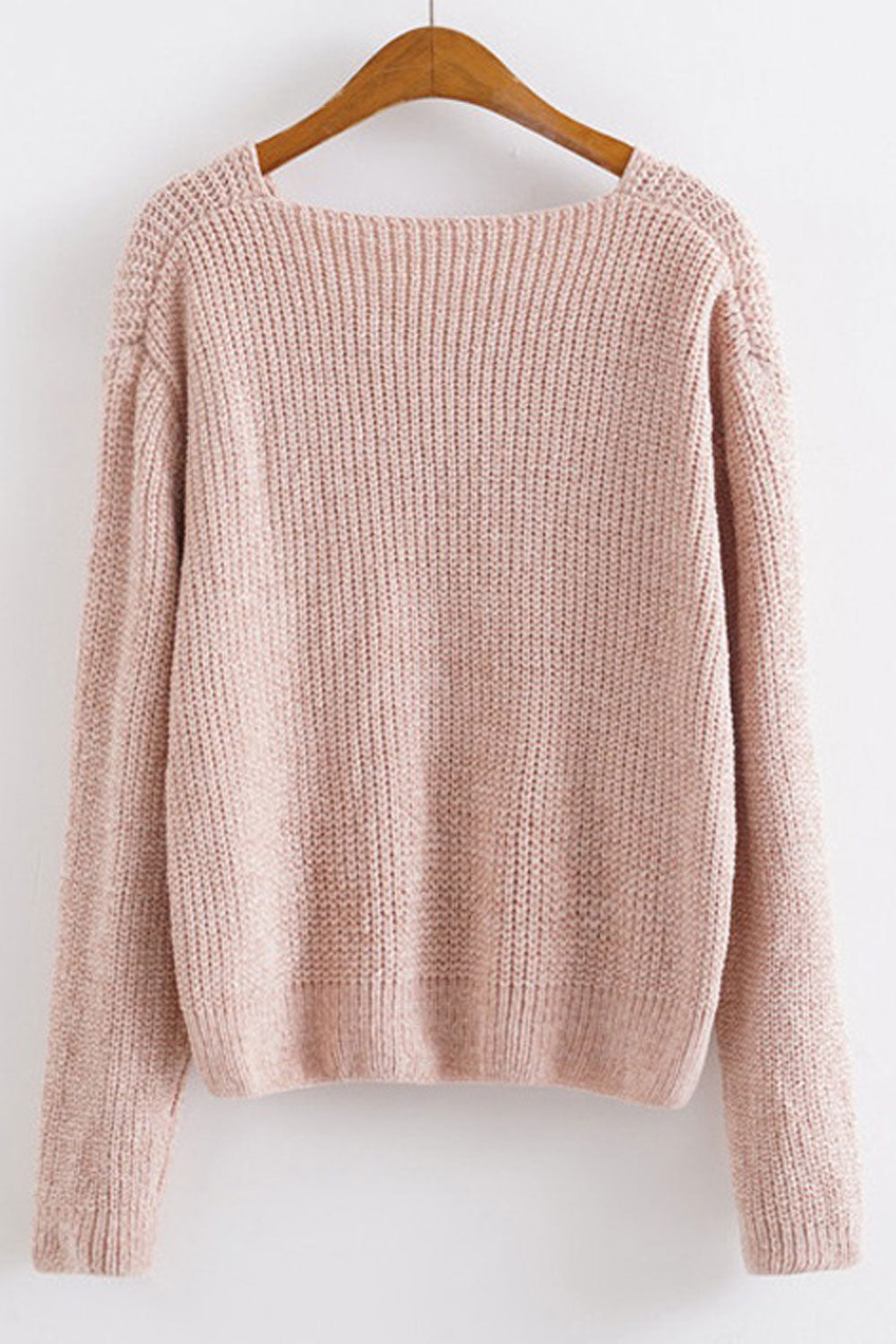 Women Amazing Solid Colored Thick & Warm Long Sleeve Winter Fashion Pullover Casual Sweater