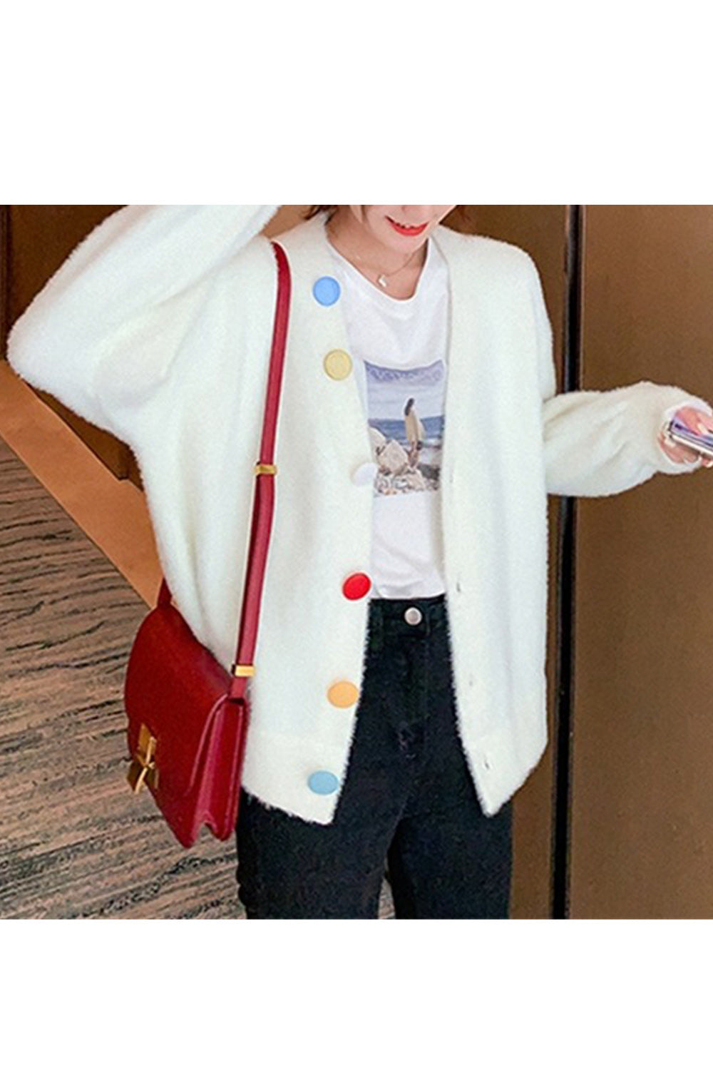 Women Thick Button Down Warm Long Sleeve Amazing Winter Cardigan