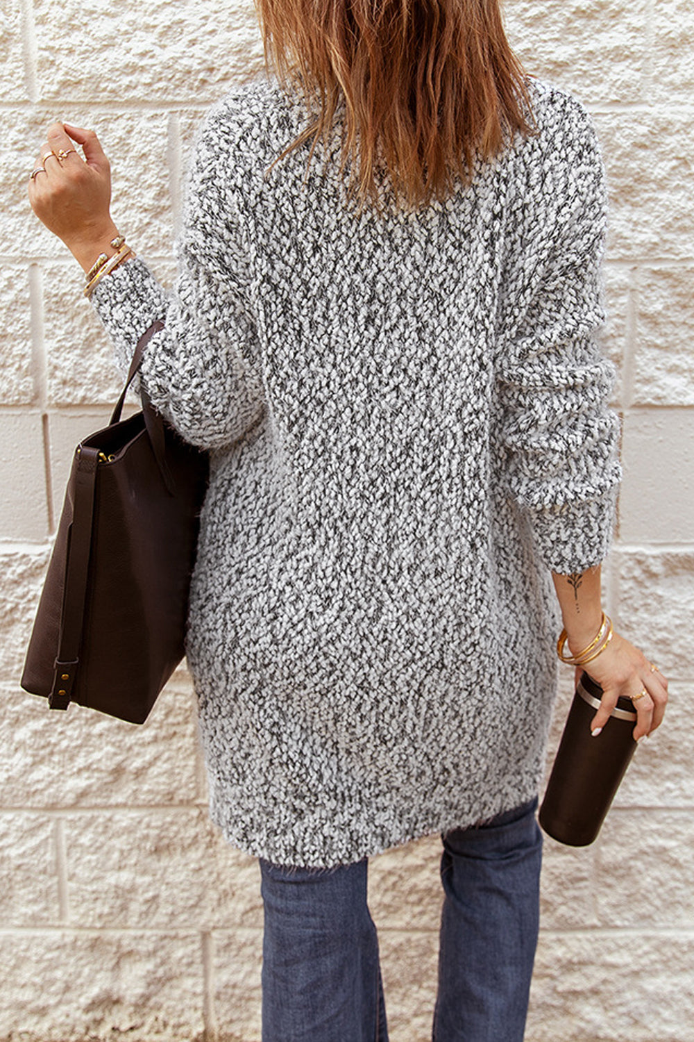 Women Awesome Relaxful Knitted Styles Front Open Warm & Thick Winter Cardigan
