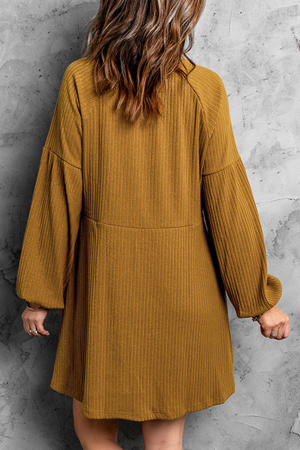 Women Windproof Elegent Solid Colored Loose Long Sleeve Comfortable Round Neck Pullover Sweater