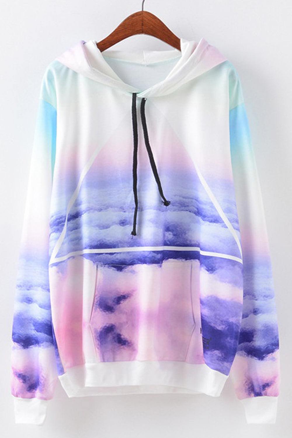Women Lovely Printed Pattern Restful Long Sleeve Winter Warm Casual Pullover Hoodie