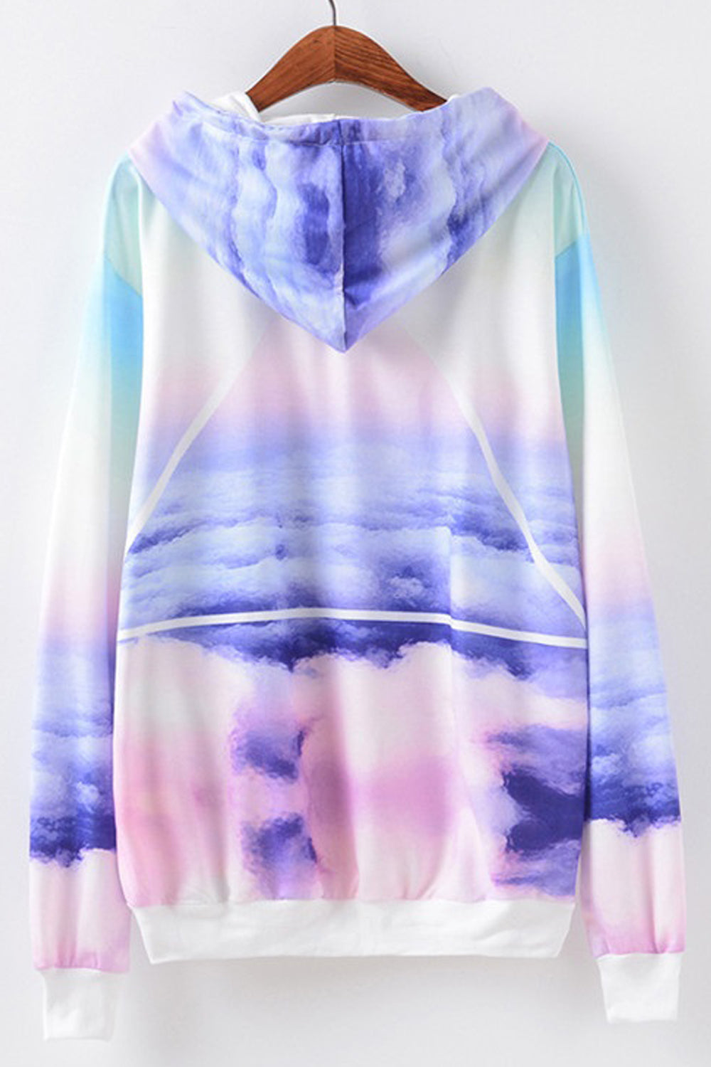 Women Lovely Printed Pattern Restful Long Sleeve Winter Warm Casual Pullover Hoodie