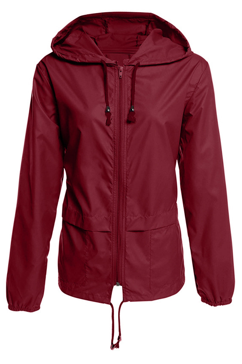 Women Durable & Lightweight Long Sleeve Easy Hat Neck Elegant Solid Colored Casual Jacket