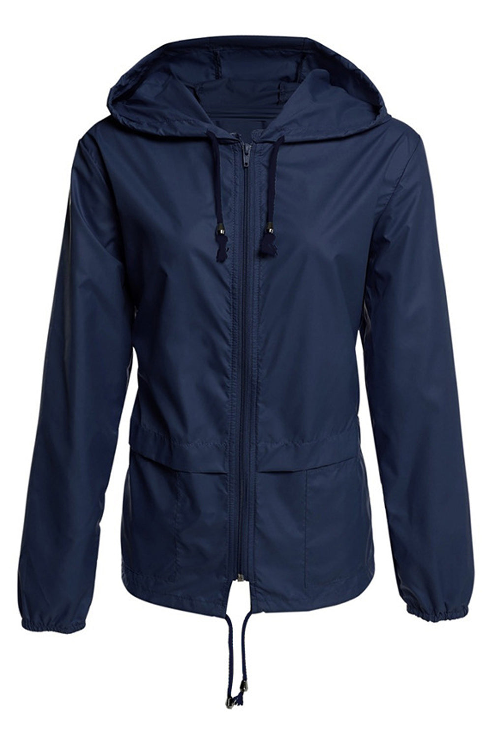 Women Durable & Lightweight Long Sleeve Easy Hat Neck Elegant Solid Colored Casual Jacket