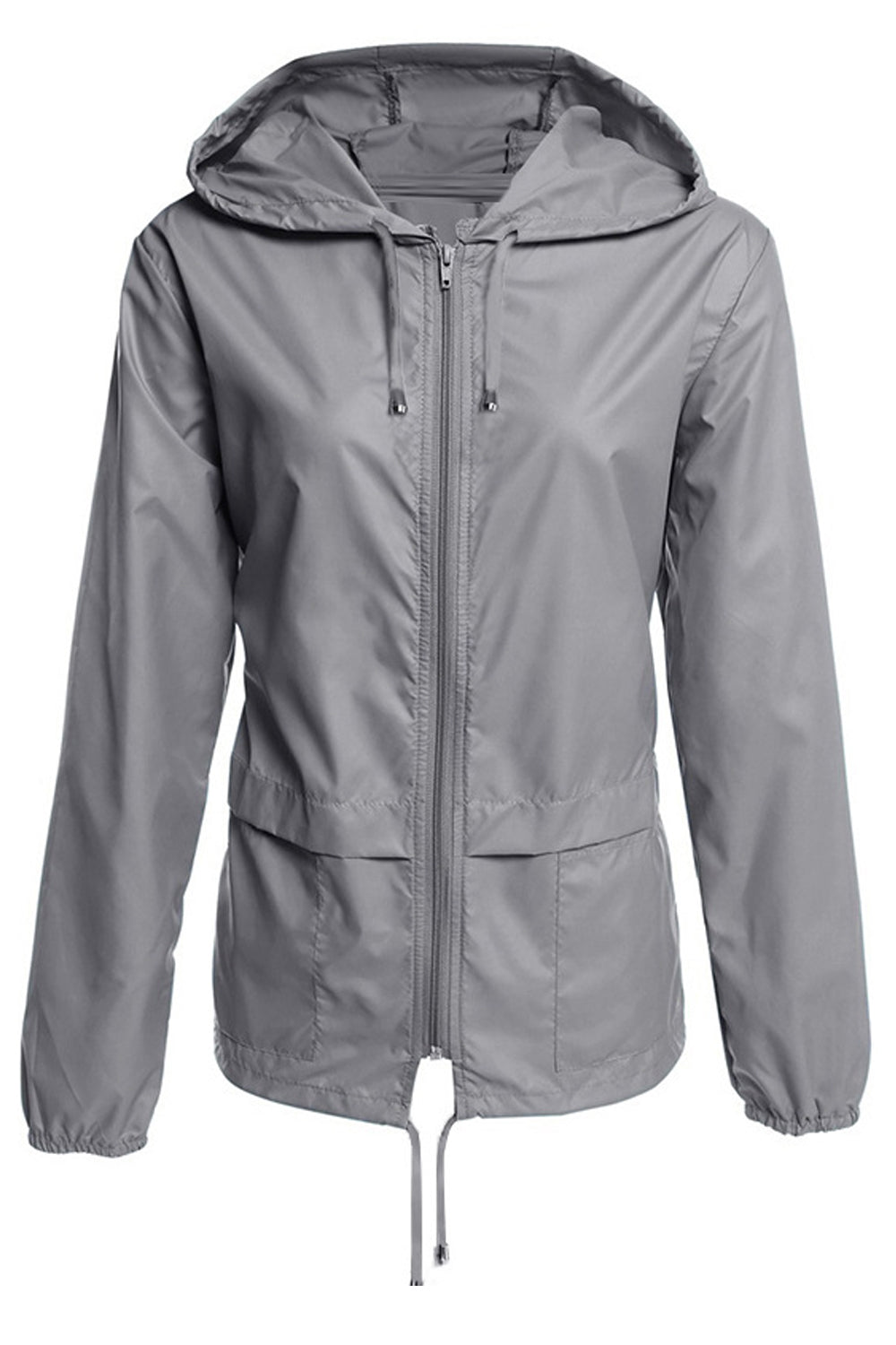Women Durable & Lightweight Long Sleeve Easy Hat Neck Elegant Solid Colored Casual Jacket