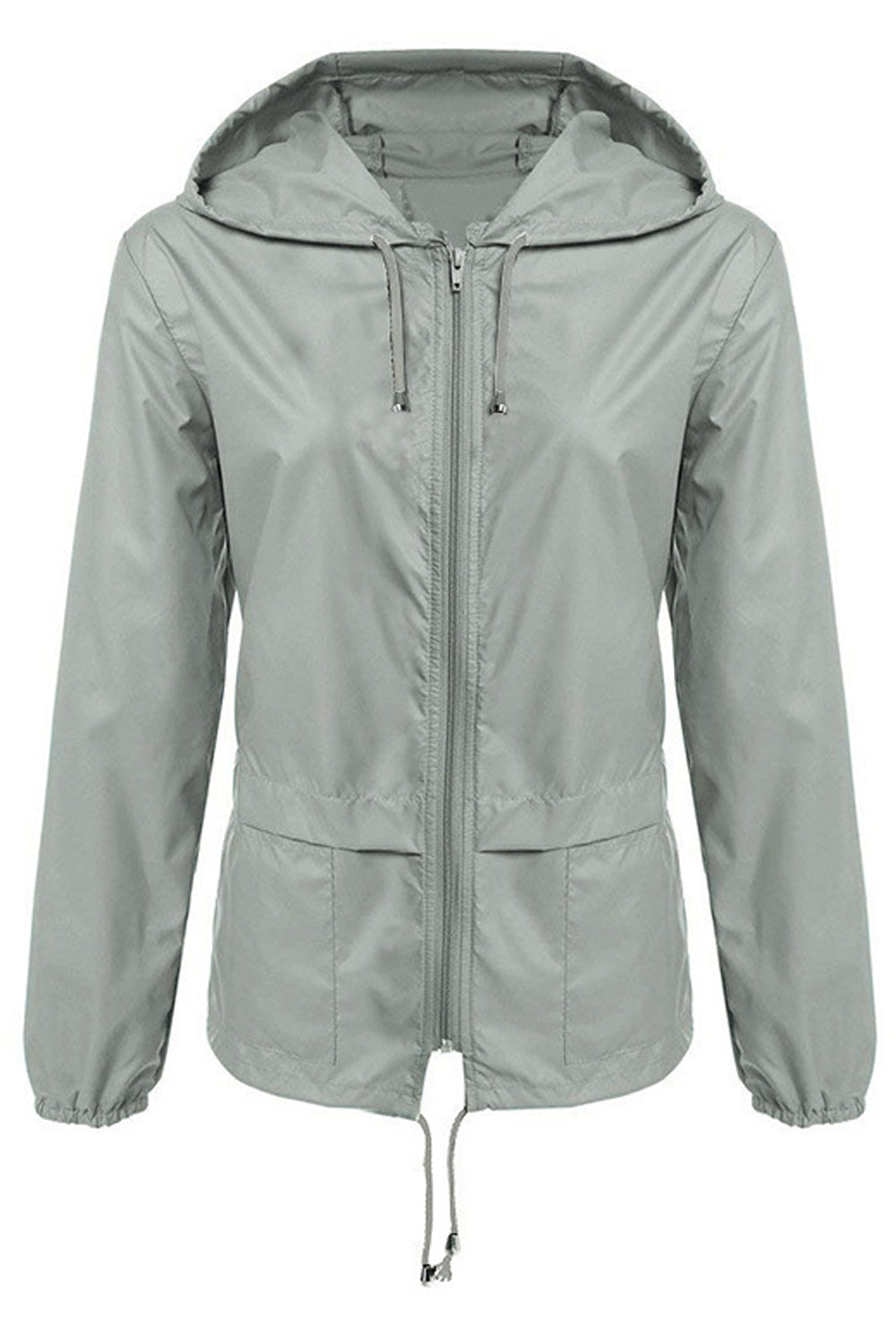 Women Durable & Lightweight Long Sleeve Easy Hat Neck Elegant Solid Colored Casual Jacket