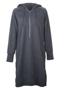 Women Beautiful Solid Colored Zipper Styled Relaxed Fit Long Sleeve Snap Button Casual Hoodie