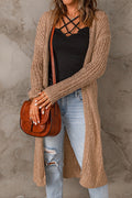 Women Knitted Below Knee Length Long Sleeve Comfy & Thick Winter Cardigan