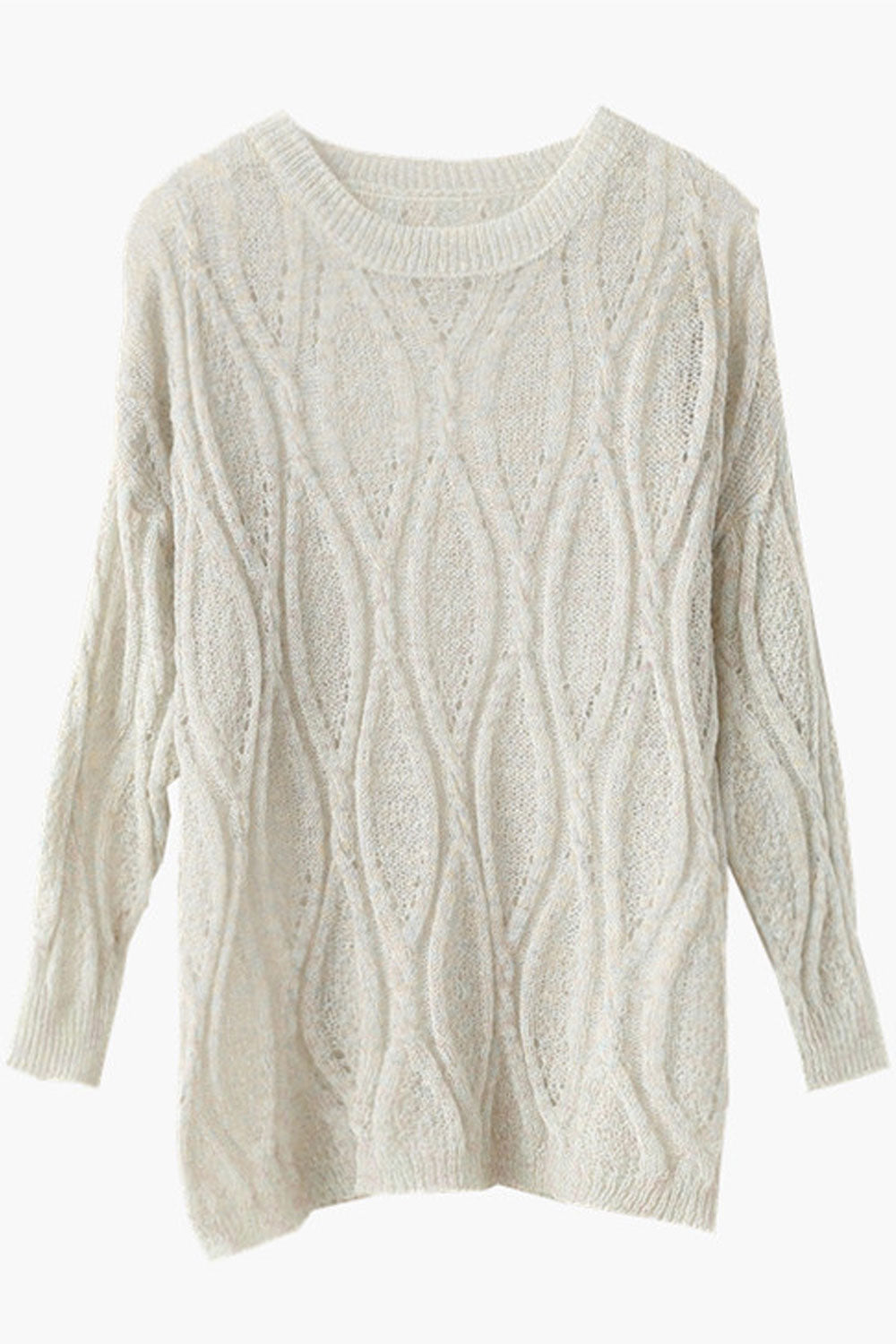 Women Windproof Long Sleeve Outstanding Solid Colored Winter Pullover Casual Sweater