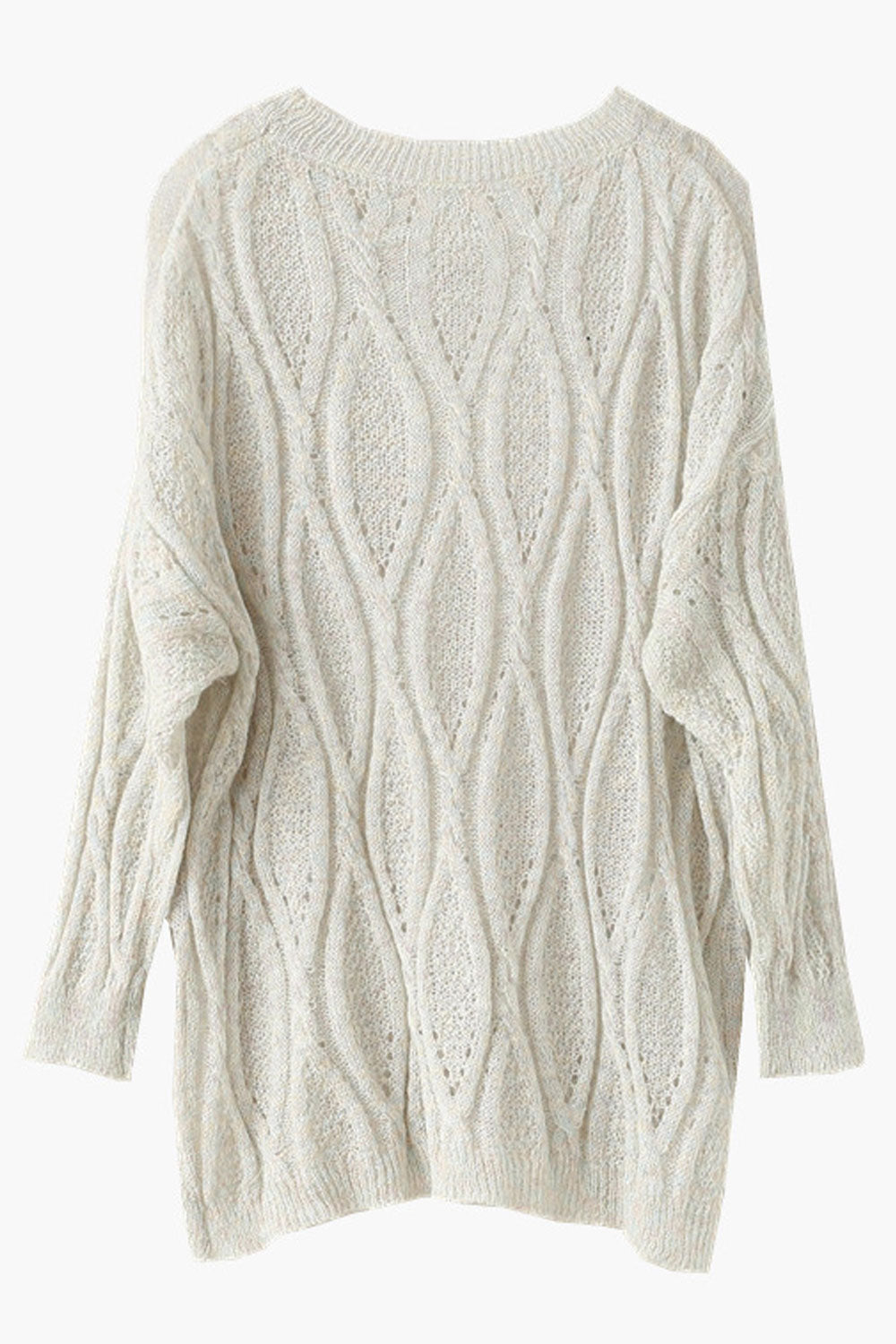 Women Windproof Long Sleeve Outstanding Solid Colored Winter Pullover Casual Sweater
