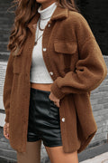 Women Extra-Ordinary Warm & Fashionic Collar Neck Button Closure Flap Pockets Winter Cardigan