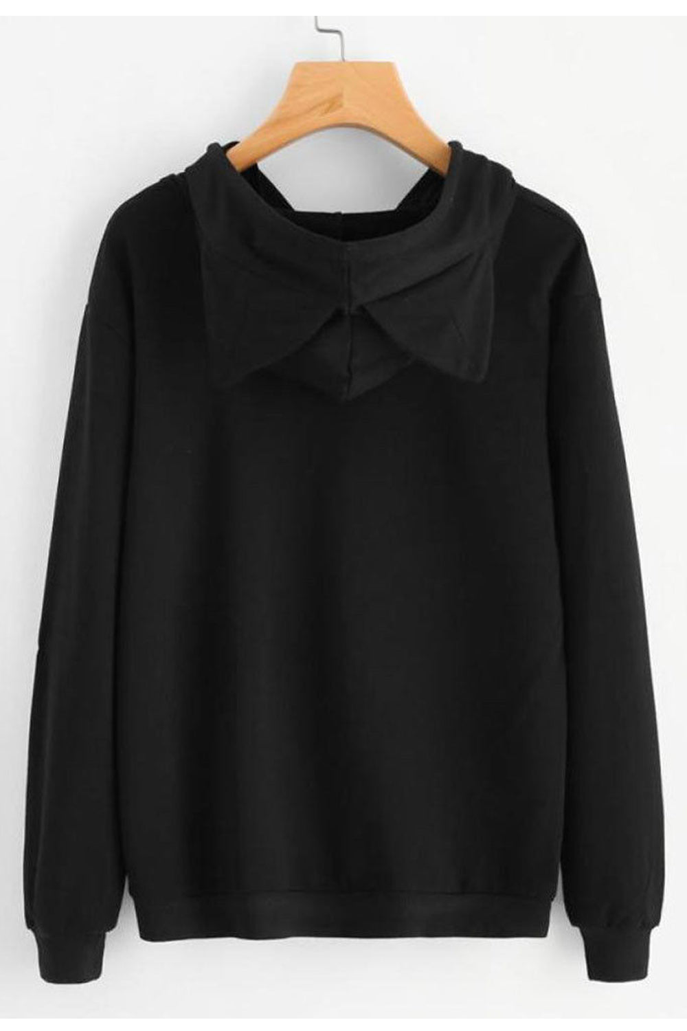 Women Amazing Kangaroo Pockets Drawstring Closure Super Cat Style Hood Winter Hoodie