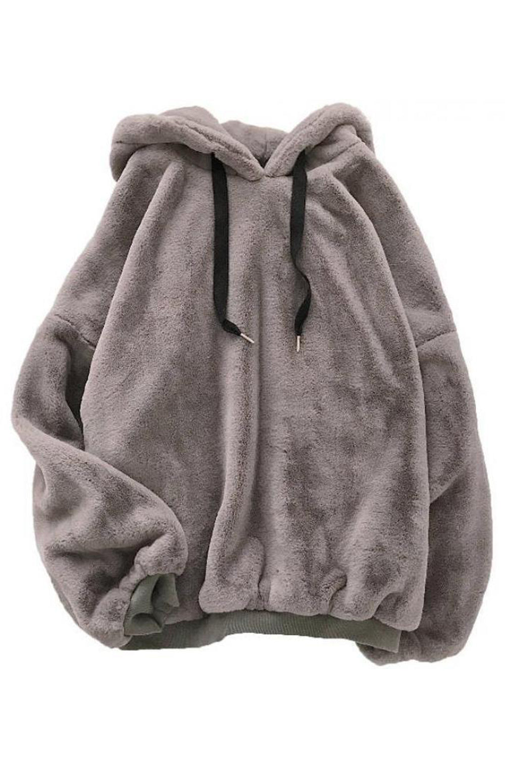 Women Knitted Comfortable Long Sleeve Restful Winter Casual Drawstring Closure Hoodie