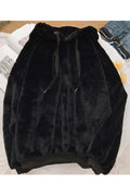 Women Knitted Comfortable Long Sleeve Restful Winter Casual Drawstring Closure Hoodie