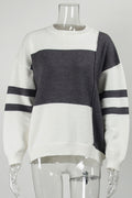 Women Elegant Regular Fit Round Neck Comfy Long Sleeve Warm Knitted Winter Sweater
