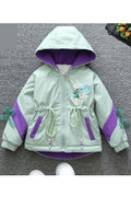 Kids Girls Multiple Colour Prints Unique Style Jacket