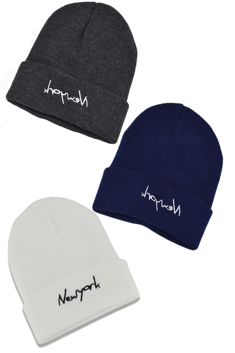 Tremendous New York Letter Embroidered Winter Outgoing Fashion Thick Casual Hat