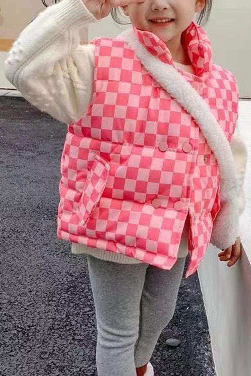 Kids Girls Beautiful Vest Winter Jacket