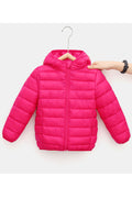 Kids Girls Cool Solid Winter Padded Jacket