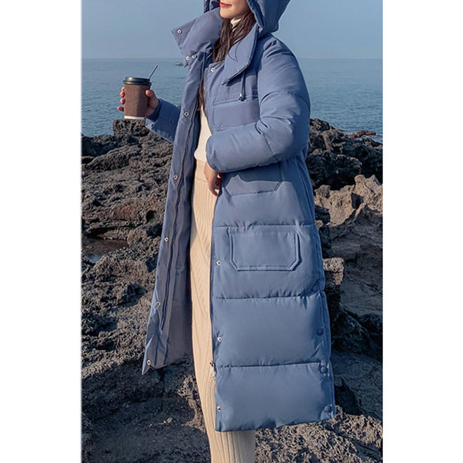 Women Long Thick Cotton Padded Winter Jacket