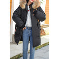 Women Zip Up Loose Fit Relaxed added Winter Jacket