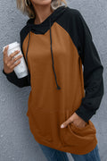 Women Superb Loose Fit Solid Pattern Comfy Kangaroo Pockets Winter Hoodie