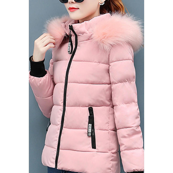 Women Thick Soft Padded High Collar Winter Jacket