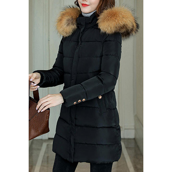 Women Padded Cotton Snow Winter Hooded Jacket
