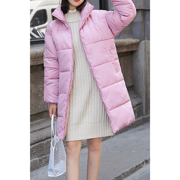 Women Warm High Collar Soft Padded Winter Jacket