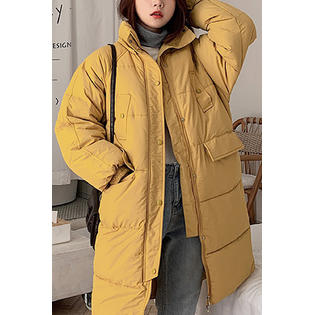Women Puffer Cotton Padded Zip Up Winter Jacket