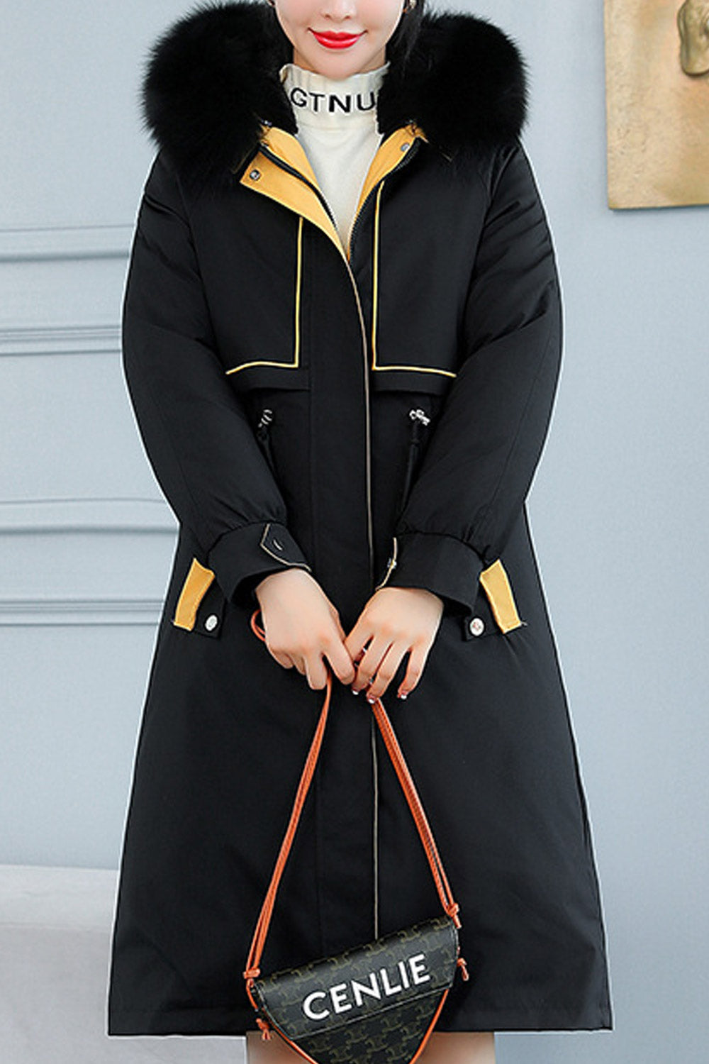 Women Fine Solid Pattern Stylish Hooded Zipper Closure Awesome Winter Padded Jacket