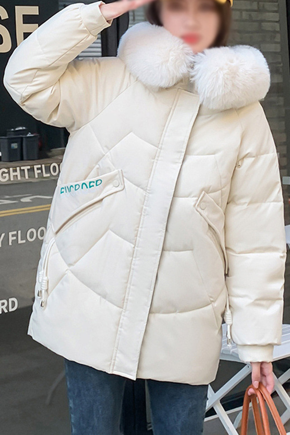 Women Relaxable Solid Pattern Suitable Side Pockets Superb Hood Warm Winter Padded Jacket