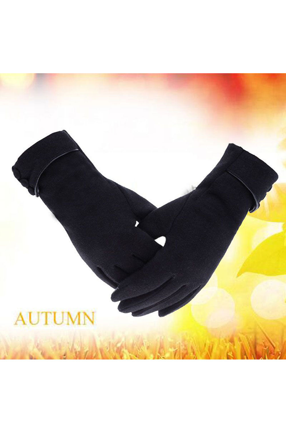 Women Superb Thick & Warm Fabric Crafted Button Closure Touch Screen Elegant & Winter Reliable Gloves