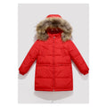 Kid Girls Big Hat Zip Up Warm & Thick Casual Padded Jacket