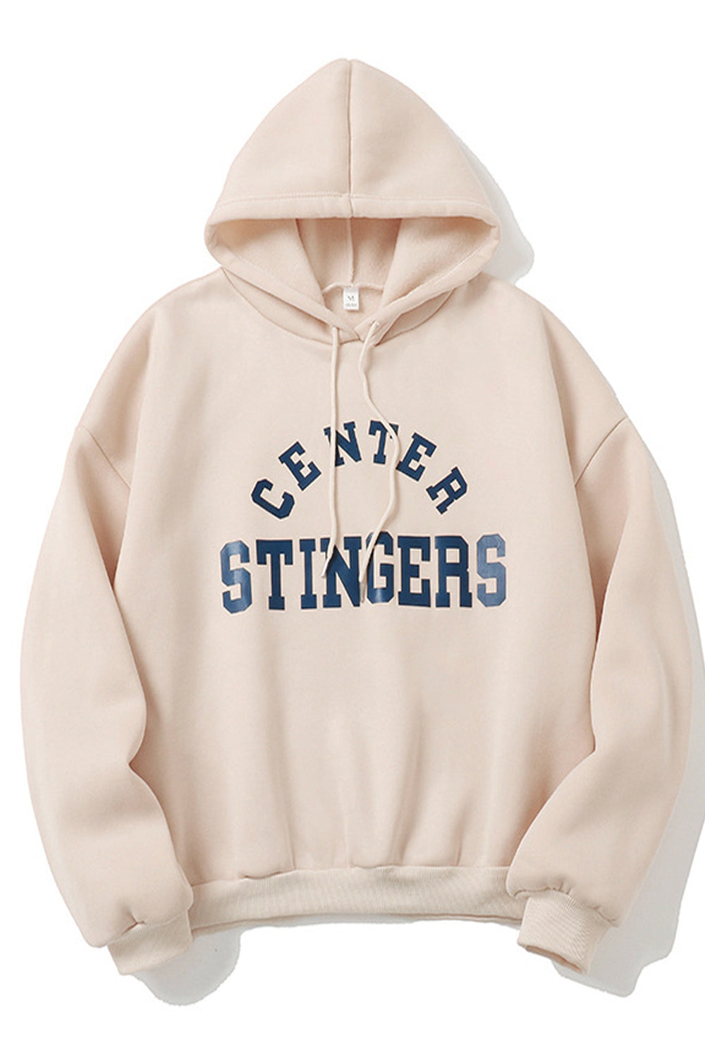 Women Restful Qualited Material Adjustable Drawstring Awesome Letter Pattern Winter Hoodie