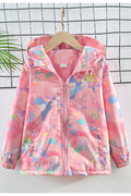 Kid Girl Ambrosial Pink Camouflage Hooded Neck Ribbed Cuff & Front Zippered winter Jacket