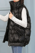 Women Party Colours Shining Look Padded Vest