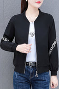 Women Exclusive Knitted Stand Collar Neck Ribbed Cuff & Hem Slash Pocket & Easy Zip Fastener Warm Winter Casual Jacket